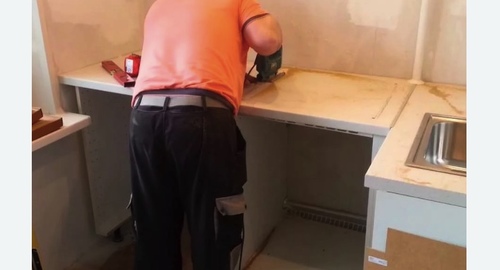 Сборка кухонного гарнитура. Гатчина